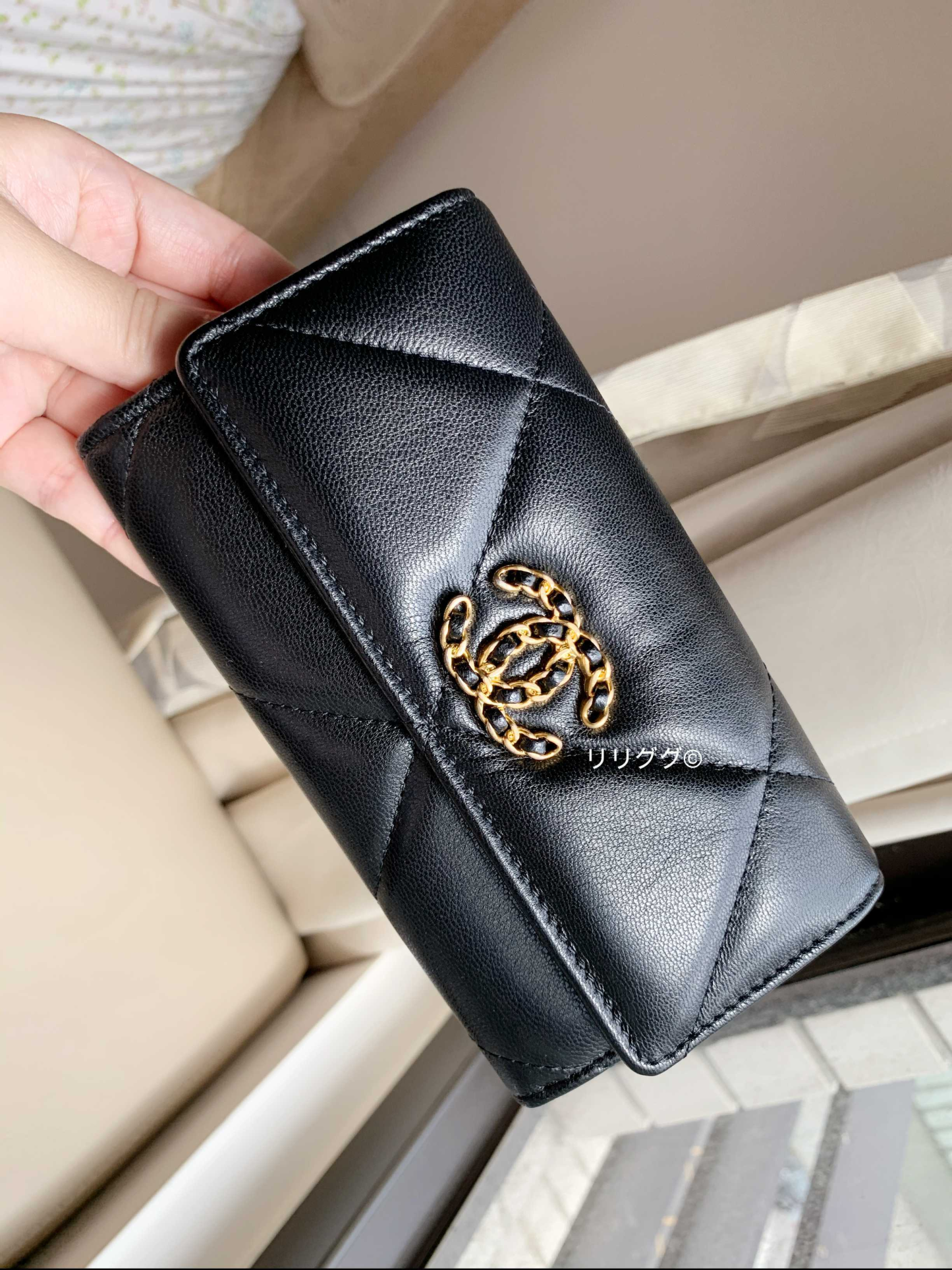 (シャネル)AP0953☆CHANEL 19 フラップ ウォレット☆